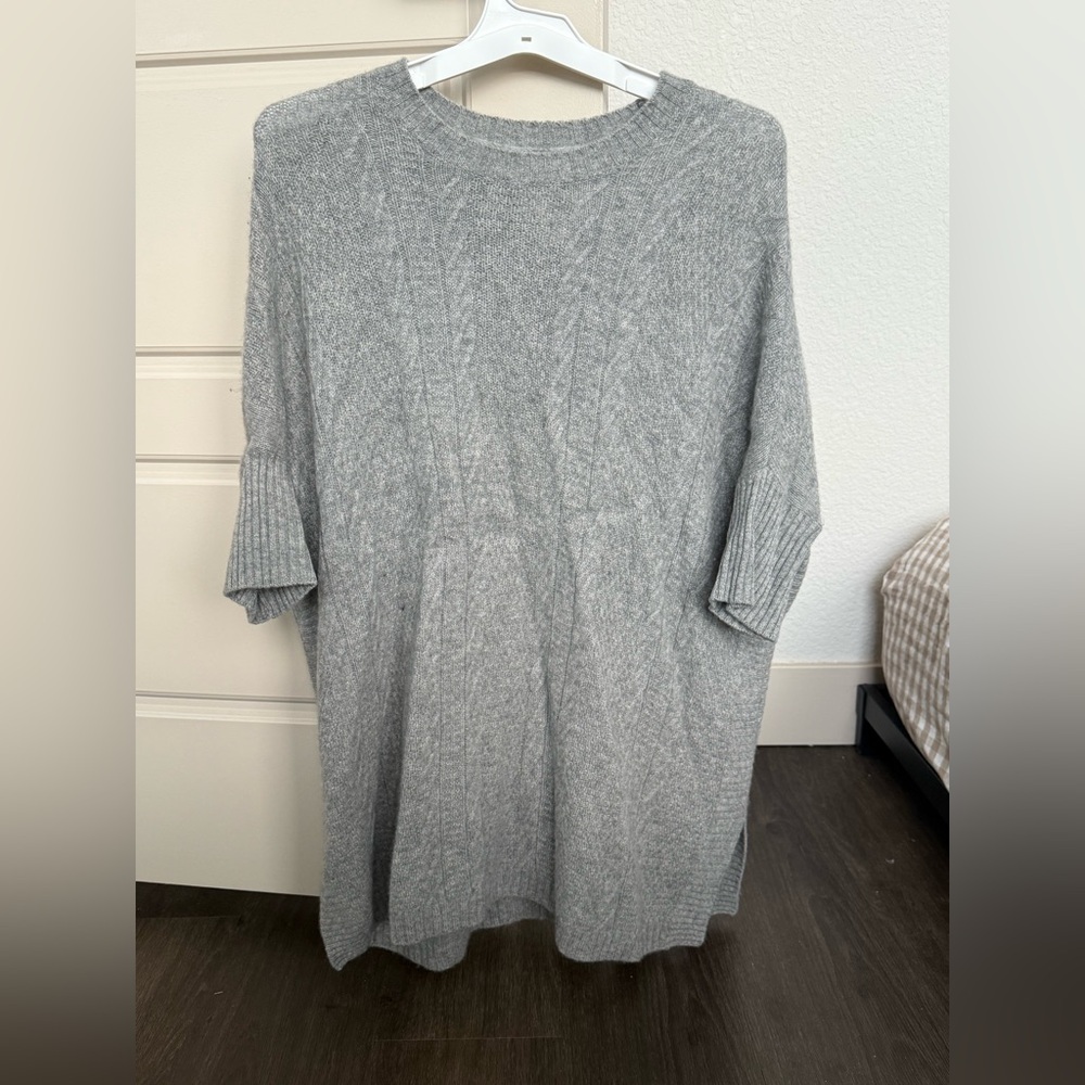 Cynthia Rowley Soft Gray Cashmere Sweater